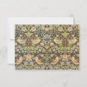 Aardbeiendieven Vintage bruiloft set RSVP Kaartje (Achterkant)