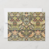 Aardbeiendieven Vintage bruiloft set Save The Date (Achterkant)