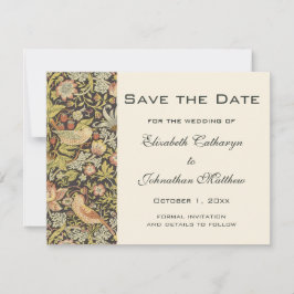 Aardbeiendieven Vintage bruiloft set Save The Date
