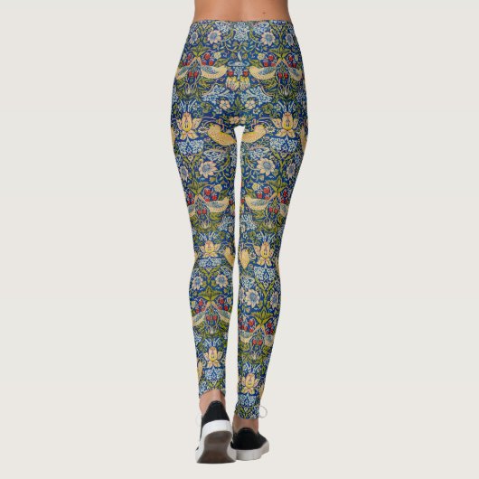 Aardbeiendievenpatroon William Morris Leggings (Achterkant)