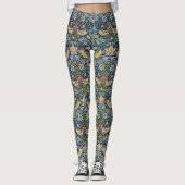 Aardbeiendievenpatroon William Morris Leggings (Voorkant)