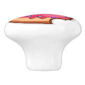 Aardbeiendonut met sproeiers keramische knop (Zijkant)