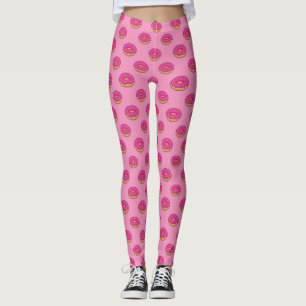 Aardbeiendonut met strooiende Cartoon Leggings
