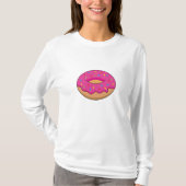 Aardbeiendonut met strooiende Cartoon T-shirt (Voorkant)