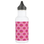 Aardbeiendonut met strooiende Cartoon Waterfles (Links)