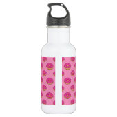 Aardbeiendonut met strooiende Cartoon Waterfles (Achterkant)