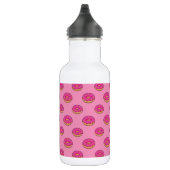 Aardbeiendonut met strooiende Cartoon Waterfles (Rechts)