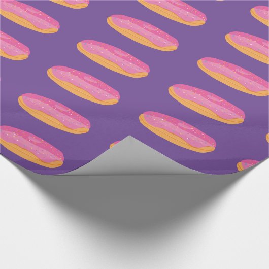 Aardbeiendonuts Cadeaupapier (Hoek)