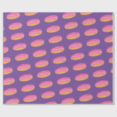 Aardbeiendonuts Cadeaupapier (Vlak)