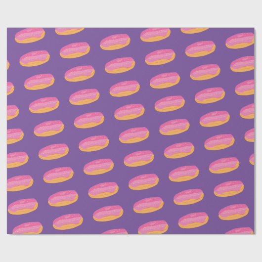 Aardbeiendonuts Cadeaupapier (Vlak)