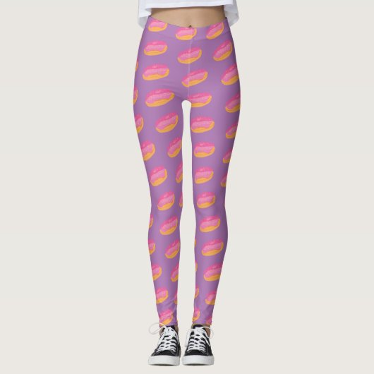 Aardbeiendonuts Leggings (Voorkant)