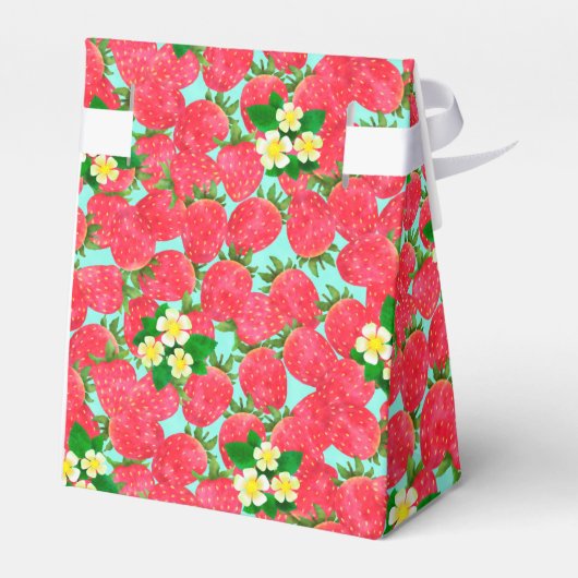 Aardbeiendoos Bedankdoosjes (Achterkant)