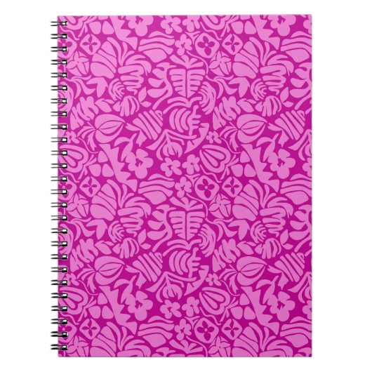 Aardbeienfantasie in roze notitieboek (Voorkant)