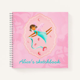 Aardbeienfee gepersonaliseerd notitieboek