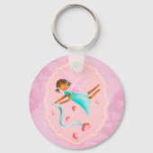 Aardbeienfee Sleutelhanger (Voorkant)