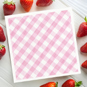 Aardbeienfeest Gingham Servet
