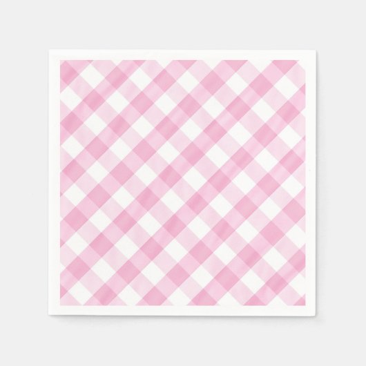 Aardbeienfeest Gingham Servet (Voorkant)