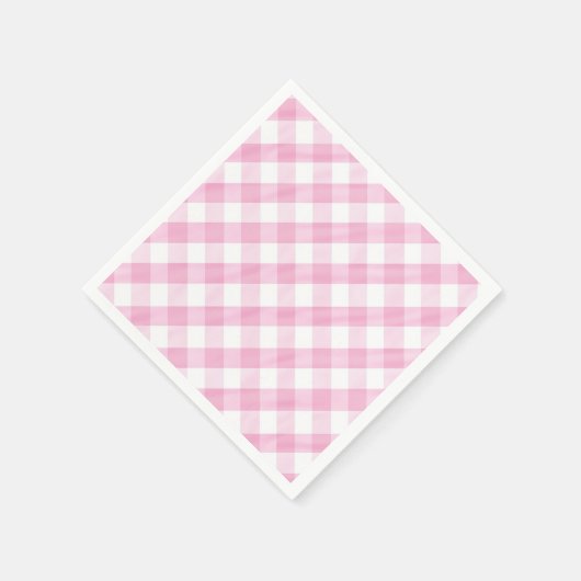 Aardbeienfeest Gingham Servet (Hoek)