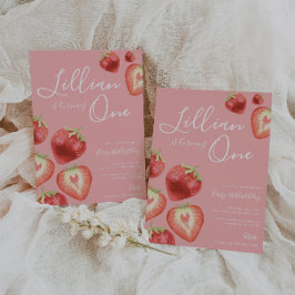 Aardbeienfeest Girl Kaart