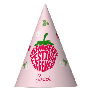 Aardbeienfestival voor altijd schattig feesthoedjes