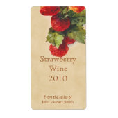 Aardbeienfles etiket (Voorkant)