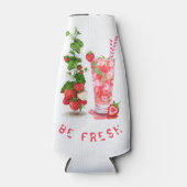 Aardbeienfles Koeler Fruits Juice Koele Drink (Voorkant)