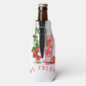 Aardbeienfles Koeler Fruits Juice Koele Drink (Fles Achterkant)