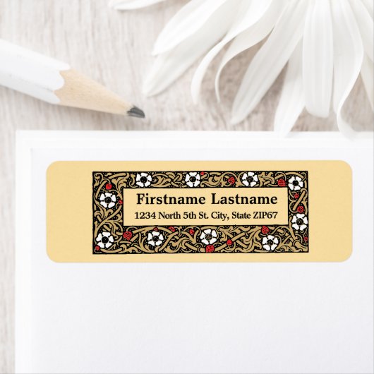 Aardbeienfruit Bloemen Etiket (Insitu)