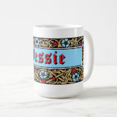 Aardbeienfruit Bloemen Koffiemok (Voorkant rechts)