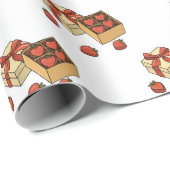 Aardbeienfruit een doos snoep cadeaupapier (Rol Hoek)