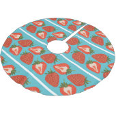 Aardbeienfruit: naadloos patroon herhalen. kerstboom rok (Gekanteld)