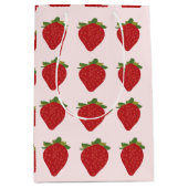 Aardbeienfruit Schattigee zomeraardbeien Medium Cadeauzakje (Voorkant)