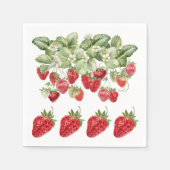 Aardbeienfruitbladeren Decoupage Craft Servet (Voorkant)