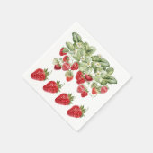 Aardbeienfruitbladeren Decoupage Craft Servet (Hoek)