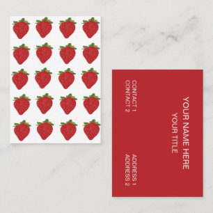 Aardbeienfruitboerderijen Aardbeien Visitekaartje