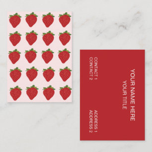 Aardbeienfruitboerderijen Aardbeien Visitekaartje