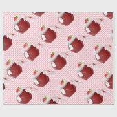 Aardbeienfruitjam Cadeaupapier (Vlak)