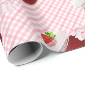 Aardbeienfruitjam Cadeaupapier (Rol Hoek)