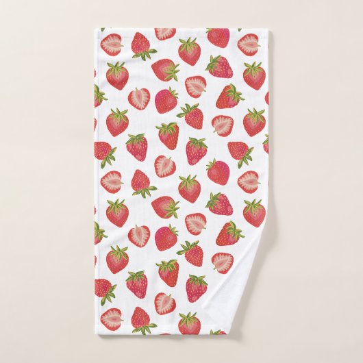 Aardbeienfruitpatroon Bad Handdoek (Handdoek)