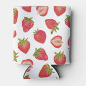 Aardbeienfruitpatroon Blikjeskoeler (Voorkant)