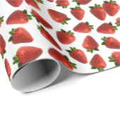 Aardbeienfruitpatroon Cadeaupapier (Rol Hoek)