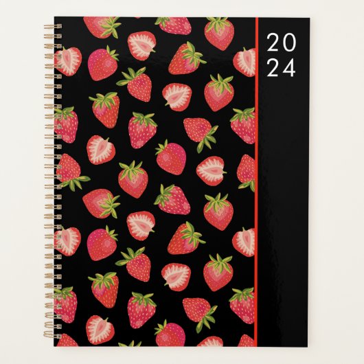 Aardbeienfruitpatroon Planner (Voorkant)