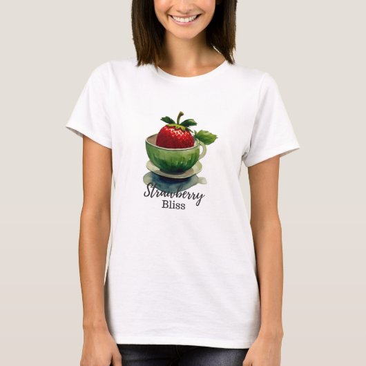 Aardbeiengelukzaligheid T-shirt (Voorkant)