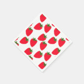 Aardbeiengelukzaligheid, vers fruitpatroon servet (Hoek)