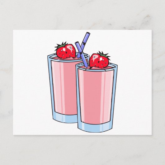 aardbeienglans briefkaart (Voorkant)