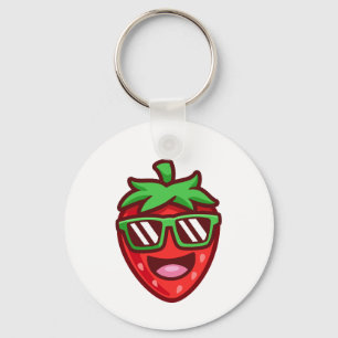 Aardbeienglimlachen Sleutelhanger