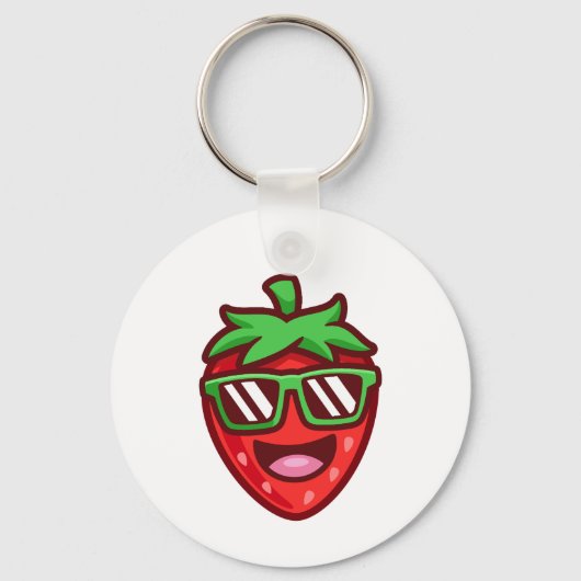 Aardbeienglimlachen Sleutelhanger (Voorkant)