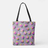 Aardbeiengrijs Tote Bag (Achterkant)