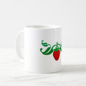 aardbeienhart koffiemok (Voorkant links)