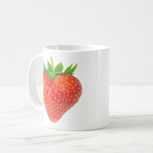 Aardbeienhart Koffiemok (Voorkant links)